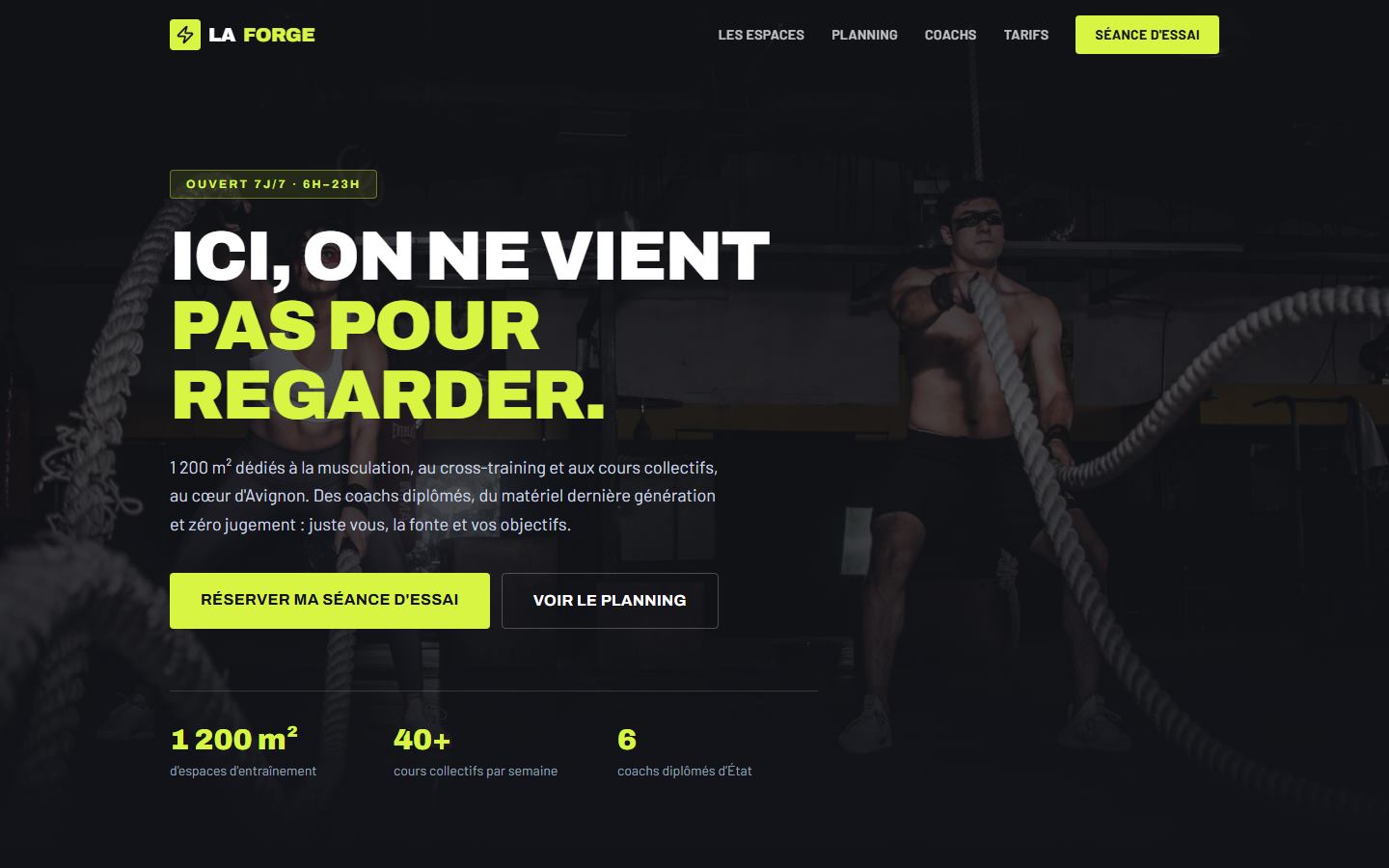 Aperçu du site La Forge